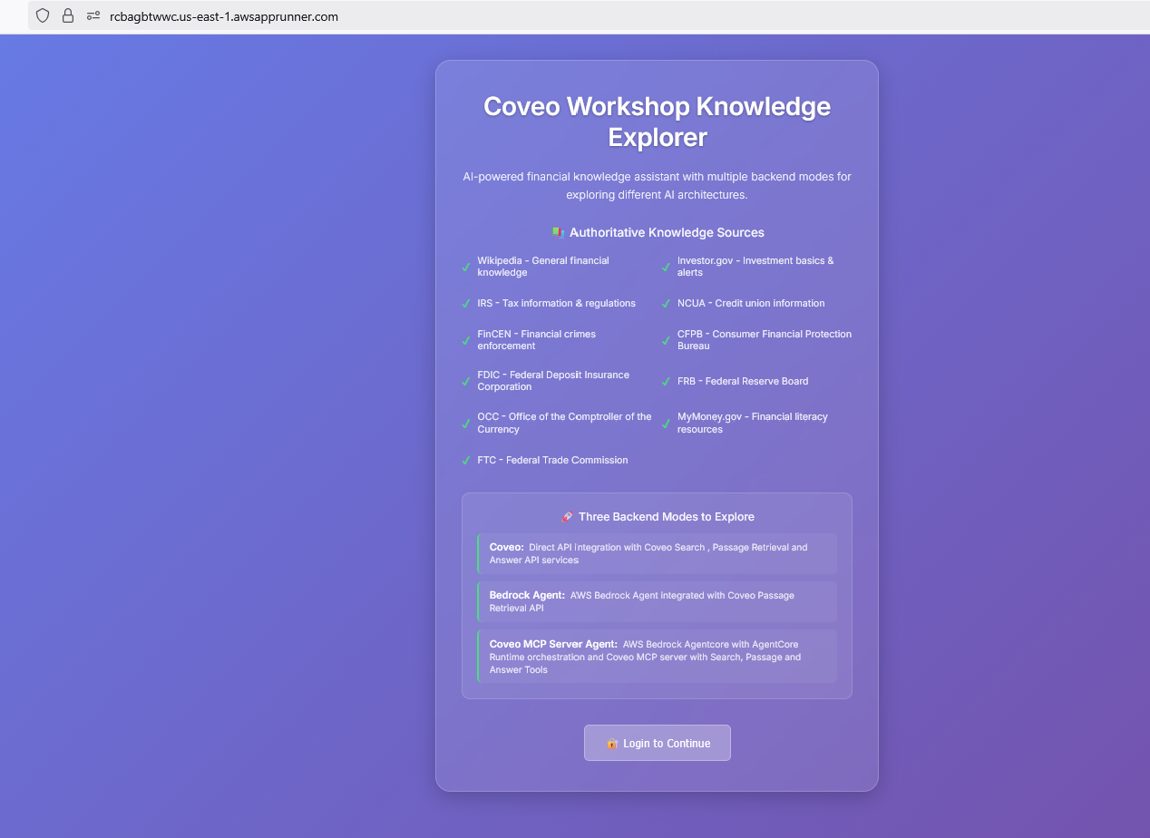 Workshop UI - Login Page